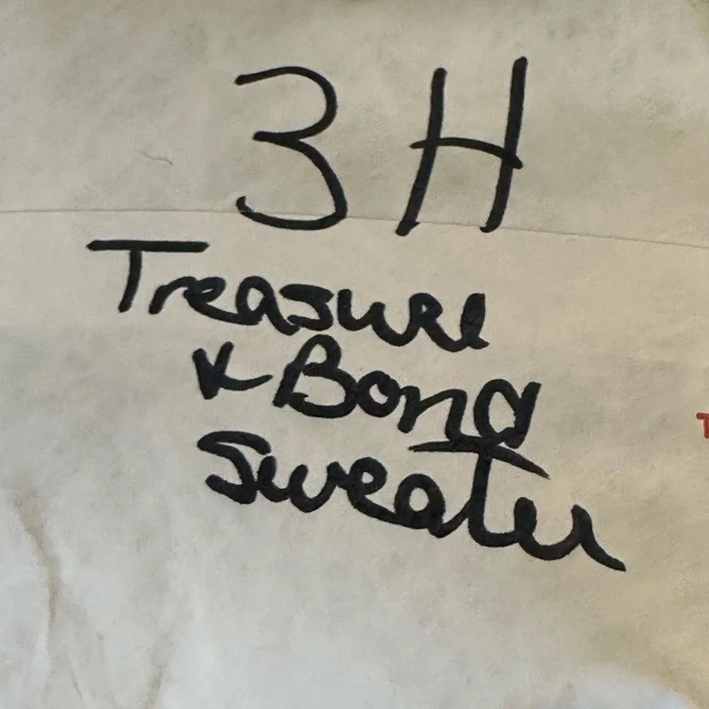 Treasure & Bond CabinCore Cable Knit Wool blend crew neck sweater size Medium
